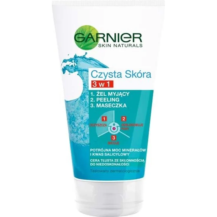 Garnier Hautklar 3 In 1 Gel Peeling Maske 150 ml mit einer pflegenden Wirkung