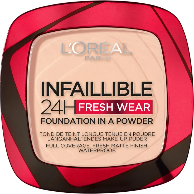 L'Oréal Make-up-Puder Infaillible 24H Fresh Wear  180 Rose Sand 9 g – Bild 1