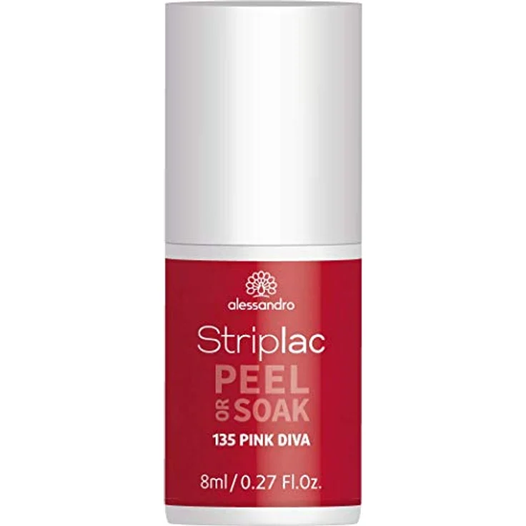 Alessandro Striplac Peel or Soak 135 Pink Diva 8 ml, Farbton: Rot – Bild 1