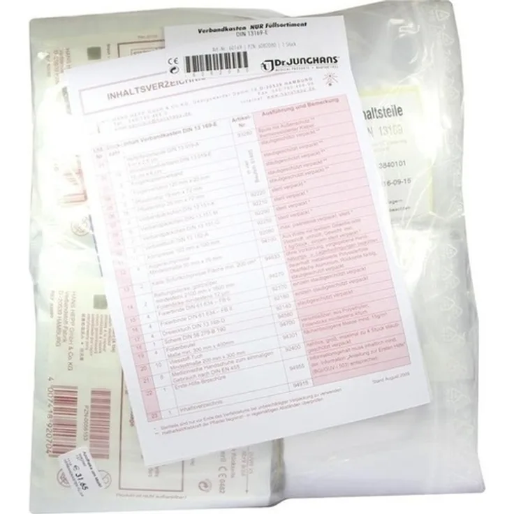 Dr. Junghans Medical Verbandkasten Füllung DIN 13164-B Kfz 1 St