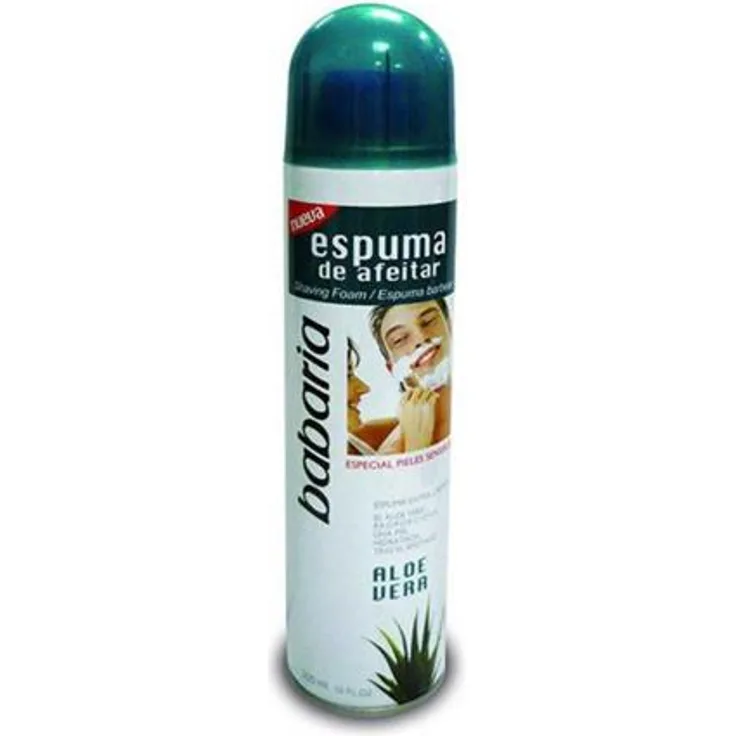 Babaria Espuma De Afeitar Aloe Rasierschaum für empfindliche Haut 300 ml