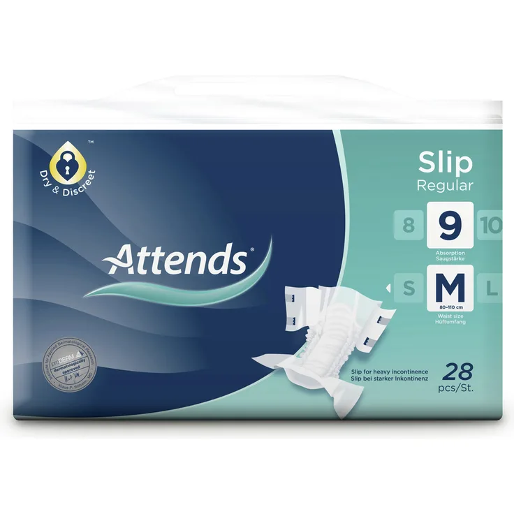 Attends Slip Regular 9 Inkontinenzslips Gr. M 28 Stück