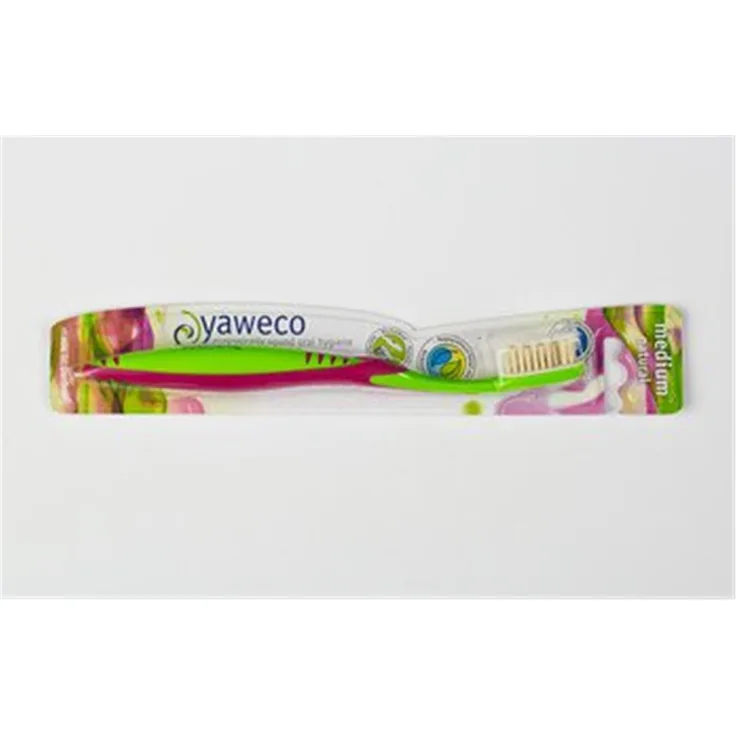 Yaweco Zahnbürste medium Natur