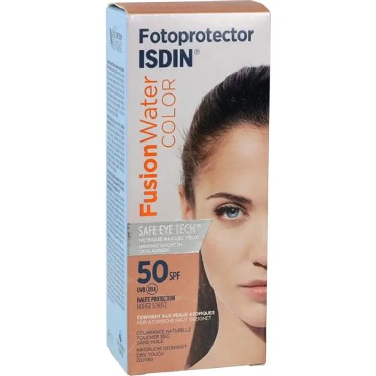 ISDIN Fotoprotector Fusion Water Color Emul.SPF 50 50 ml, für Damen und Herren empfohlen