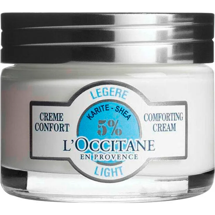L'Occitane Shea Butter Light Comforting Cream 50 ml, leichte Gesichtscreme