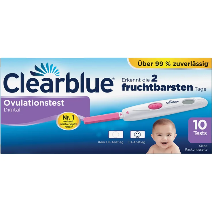 Clearblue Ovulationstest DIGITAL, 10er Pack - Preisvergleich