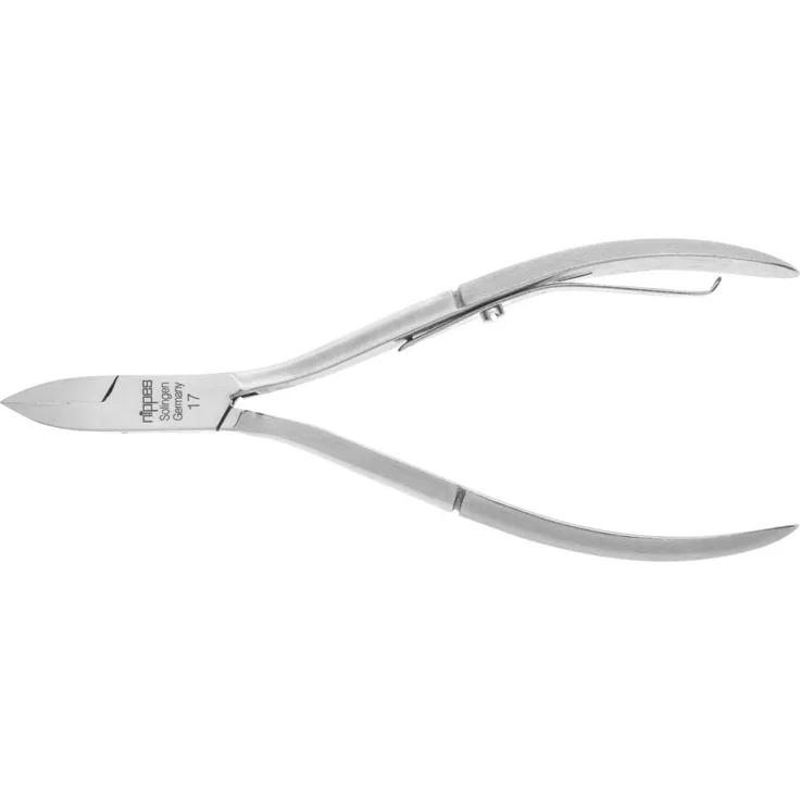 Nippes Eckenzange 140 mm gehärteter Stahl,, mit feiner Spitze, Speziell für eingewachsene Nägel, aus gehärtetem Stahl