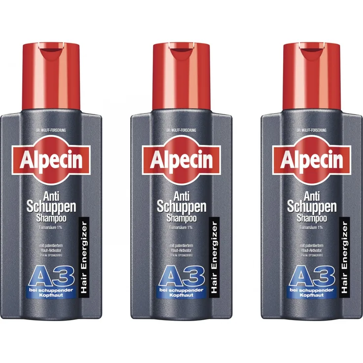 Alpecin A3 Anti Schuppen Schampoo 3 x 250 ml - Preisvergleich