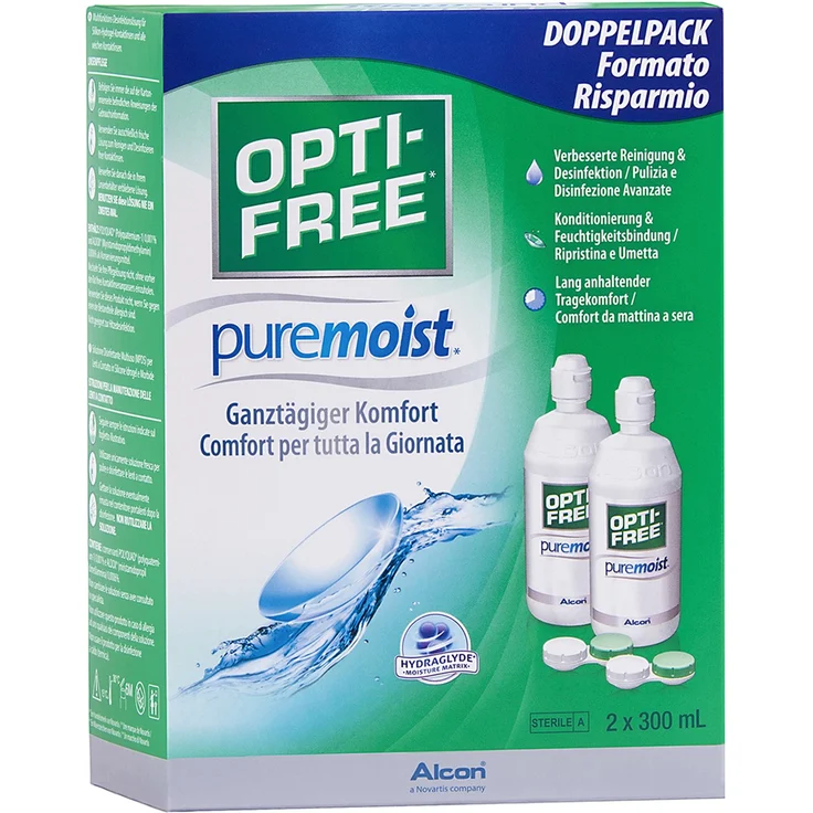 Opti-Free PureMoist Pflegemittel, Vorratspackung 600 ml – Bild 2