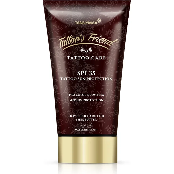 Tannymaxx Tattoo's Friend Tattoo Creme Sun Protection mit Kakao Butter und Shea Butter / Medium Protection LSF35 150 ml