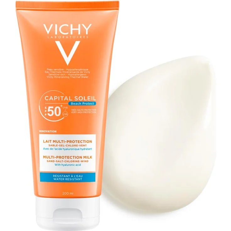 Vichy Idéal Soleil Lait MultiProtection Milch LSF50 200 ml – Bild 1