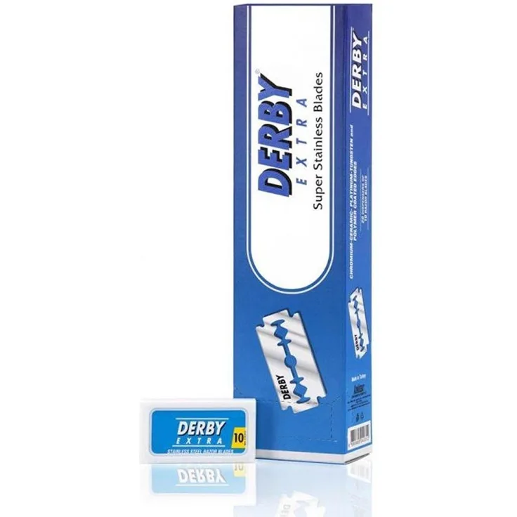 Derby Derby Extra Stainless Steel Blue Double Edge Rasierklingen 200 Klingen