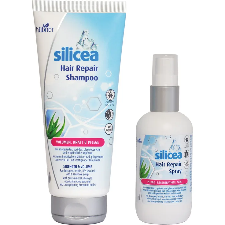 Hübner Silicea Hair Repair Haarpflege-Set 200 ml + 120 ml