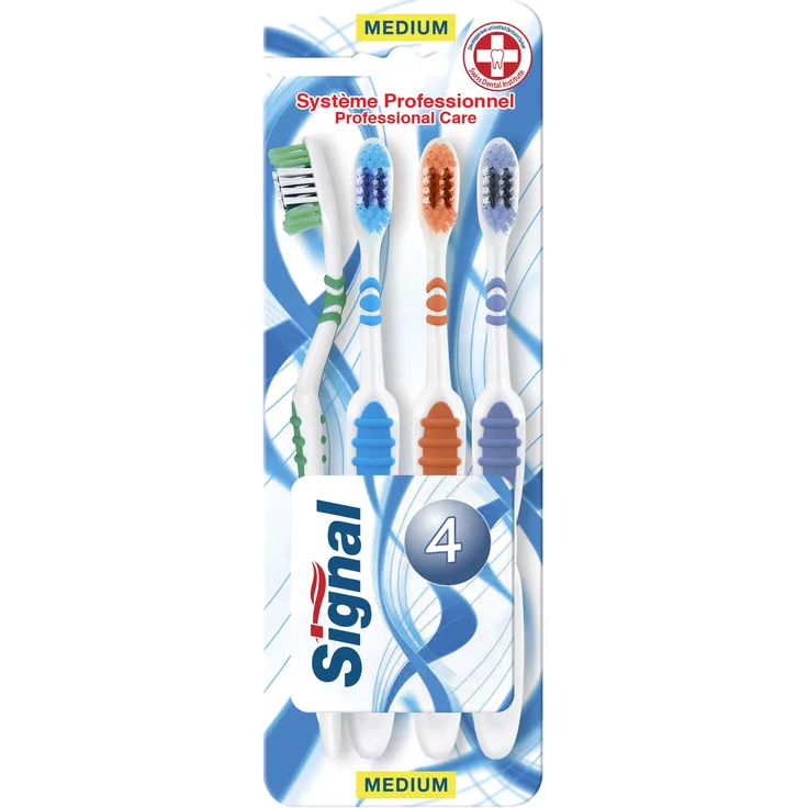Signal Zahnbürste quadripack System Profi mittel 