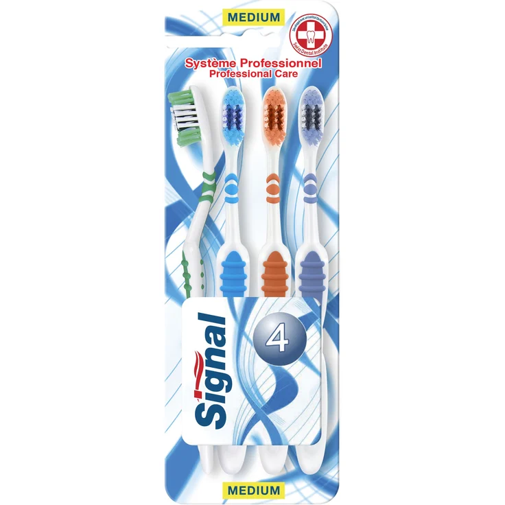Signal Zahnbürste quadripack System Profi mittel 