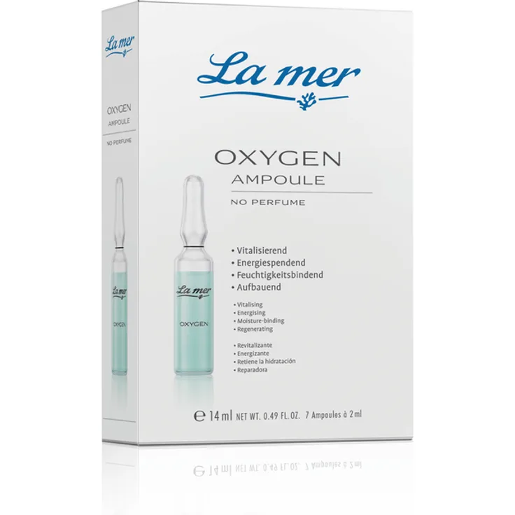 La Mer Oxygen Ampulle ohne Parfum 7 x 2 ml, mit pflegender Wirkung 