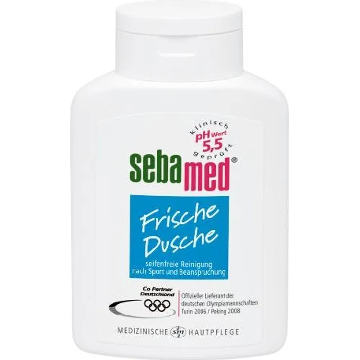 sebamed Frische Dusche Duschgel für empfindliche und strapazierte Haut langanhaltendes Frischegefühl versorgt die Haut mit Feuchtigkeit durch Aminosäuren und Allantoin Männer und Frauen 200 ml