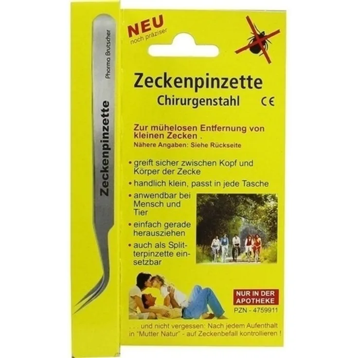 Pharma Brutscher ZeckenPinzette Chirurgenstahl 1 St., 1 Stück