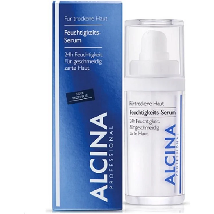 Alcina Feuchtigkeits-Serum mit Aquarich und Sheabutter 30 ml, für geschmeidige, glatte und trockene Haut, mit Aquarich und Sheabutter