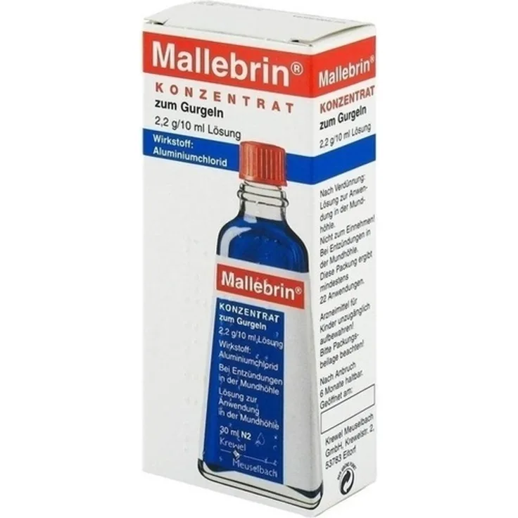 Hermes Arzneimittel Mallebrin Konzentrat zum Gurgeln 30 ml, für saubere & gesunde Zähne