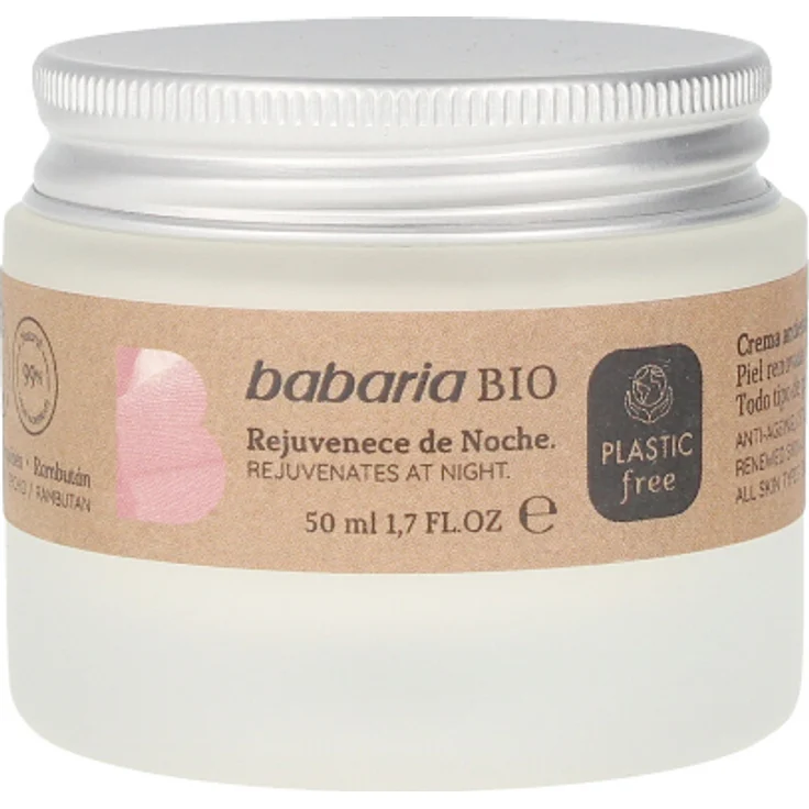 Babaria Bio Crema Noche Antiedad Detox Calmante 50 ml – Bild 1
