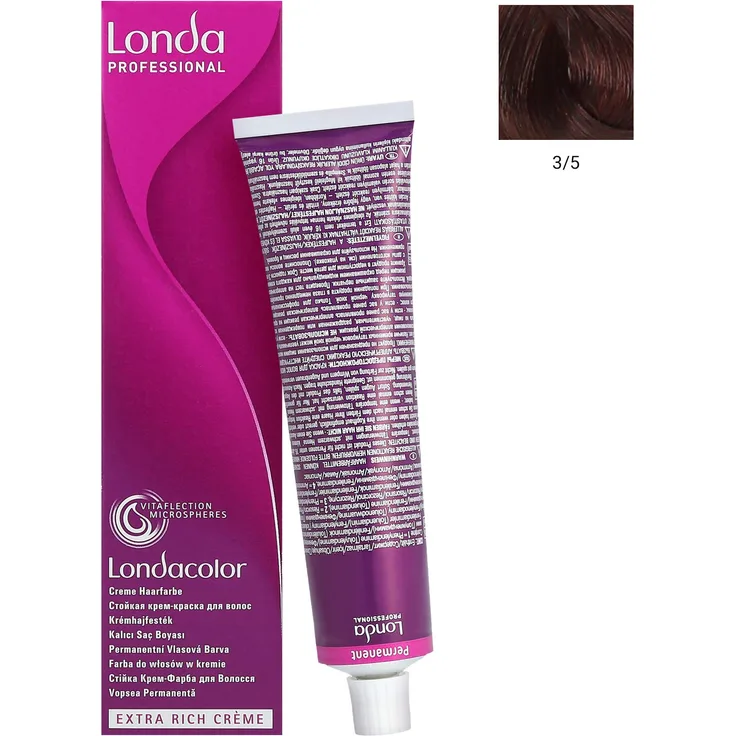 Londa Creme Haarfarbe dunkelbraun rot 3/5 60 ml