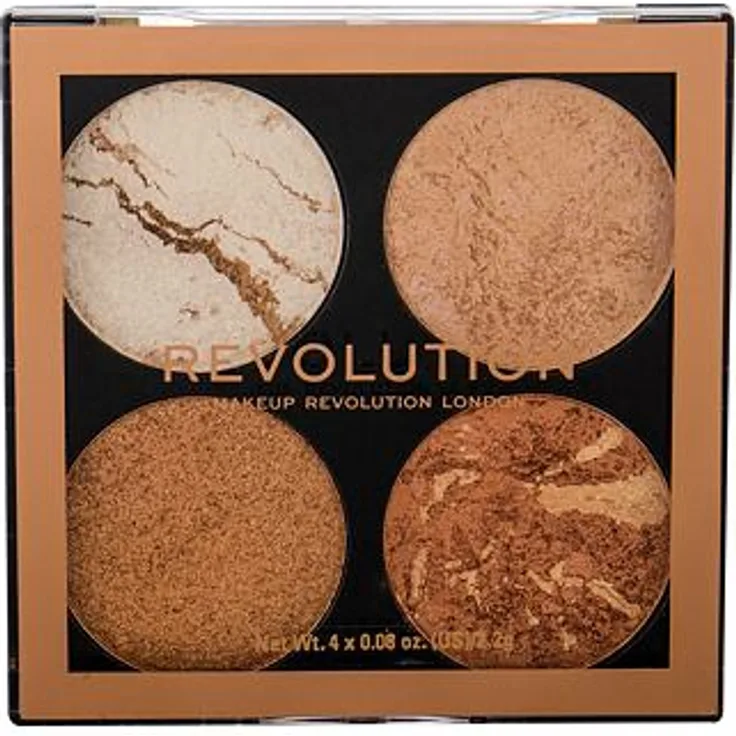 Makeup Revolution London Cheek Kit Highlighter- und Bronzer-Palette mit hohem Pigmentanteil 8,8 g Farbton Don't Hold Back