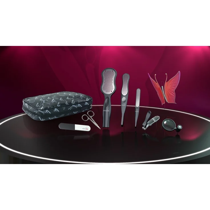 Genius - Maniküre-Set Pediküre-Set Beauty-Set schwarz Valoo:me 7tlg. 11132