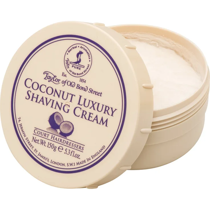 Taylor of Old Bond Street Coconut Rasiercreme frei von Parabenen 150 g