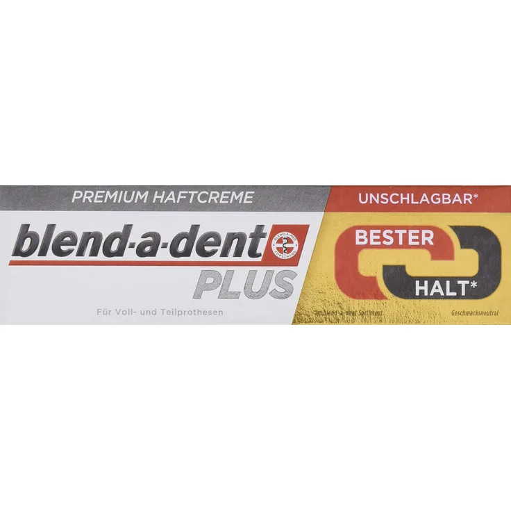 Blend-a-dent Plus Premium-Haftcreme Duo Kraft, 12er Pack (12 x 40 g)