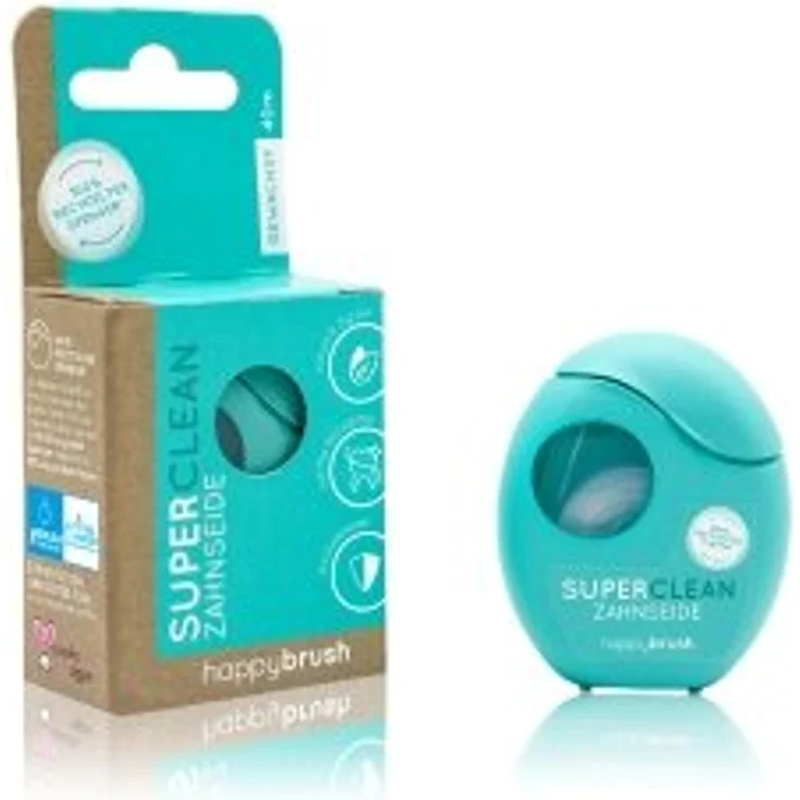 happybrush SuperClean Zahnseide 1 Stk – Bild 1