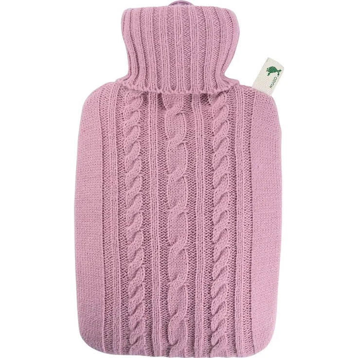 Hugo Frosch Wärmflasche Klassik 1,8l Strickbezug pastell-rosa (562)