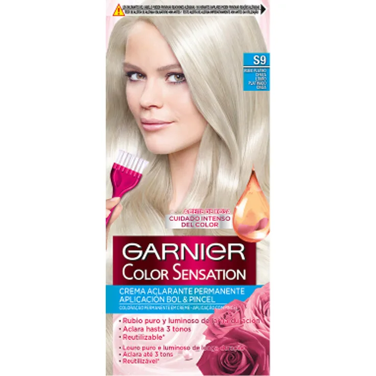 Garnier Dauerfärbung Color Sensation Garnier Farbe: S9 rubio platino ceniza