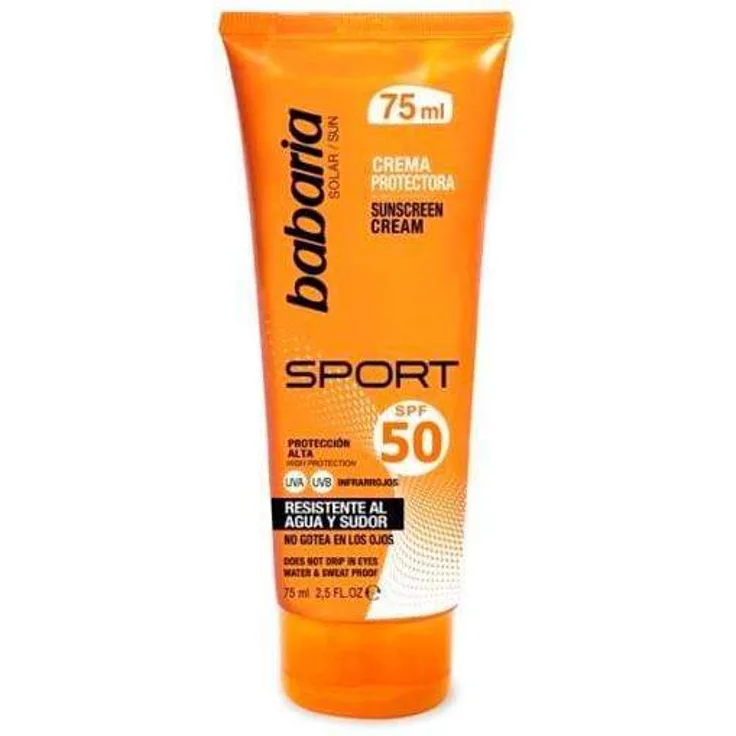 Babaria Lotionen für Athleten Solar Sport Waterproof Babaria LSF 50 75 ml