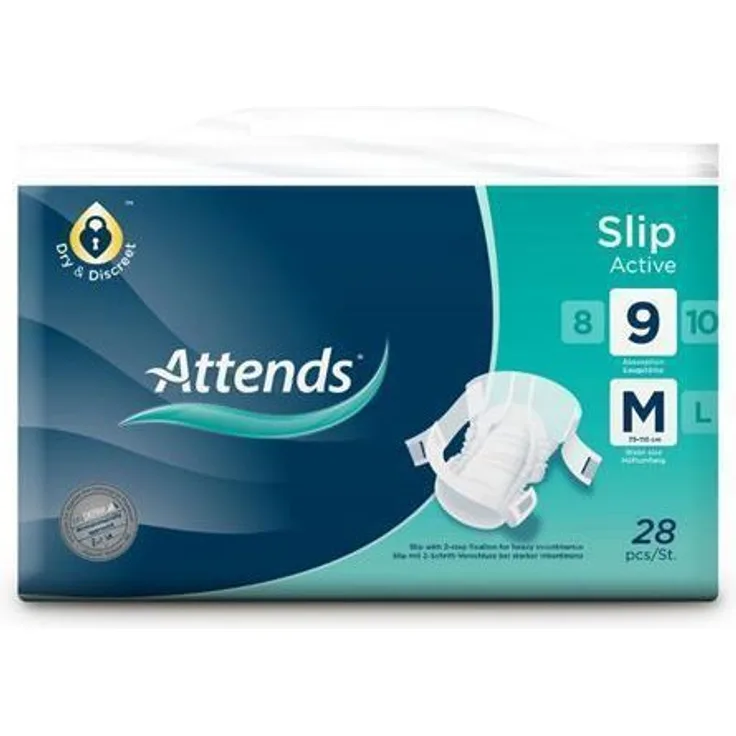 Attends Slip Active 9 M Windelhosen 28 Stück