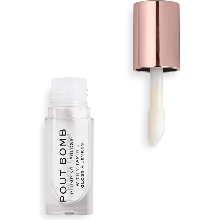 Makeup Revolution Pout Bomb Plumping gloss glaze - Ultimativer, Hochglänzender Lippgloss - Für Den Perfekten Schmollmund - 1 Stück – Bild 1