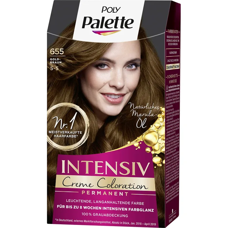 Poly Palette Intensiv Creme Coloration 655/5-5 Goldbraun 3 x 115 ml