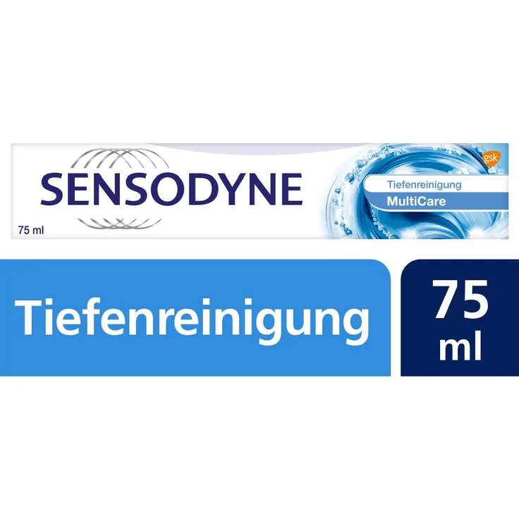 Sensodyne MultiCare Tiefenreinigung 75 ml, für saubere Zähne & frischen Atem