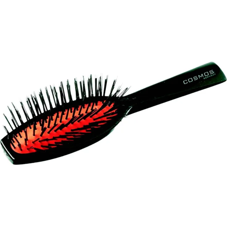 Cosmos Pneumatikbürste 7-Reihig, Rotes Kissen, Kunststoffborsten