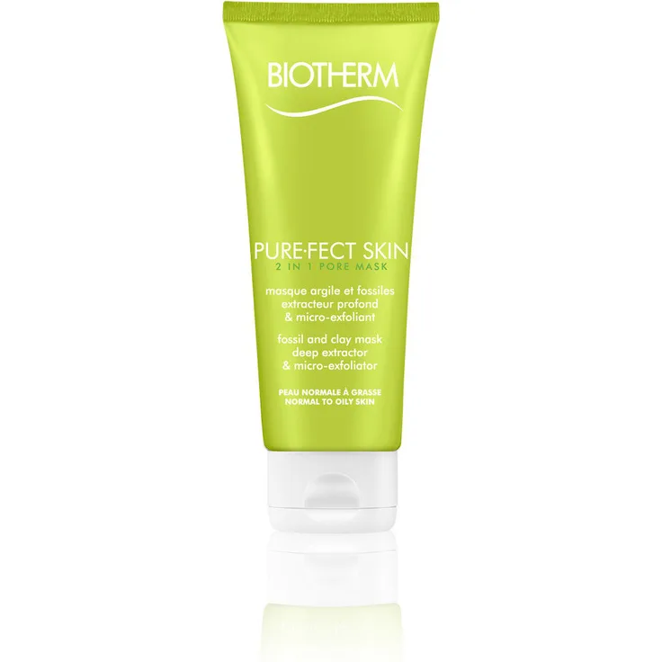 Biotherm Pure.Fect Maske 75 ml, bekämpft Hautunreinheiten, mineralische Tonmaske mit Kieselalgen, porenverfeinernd