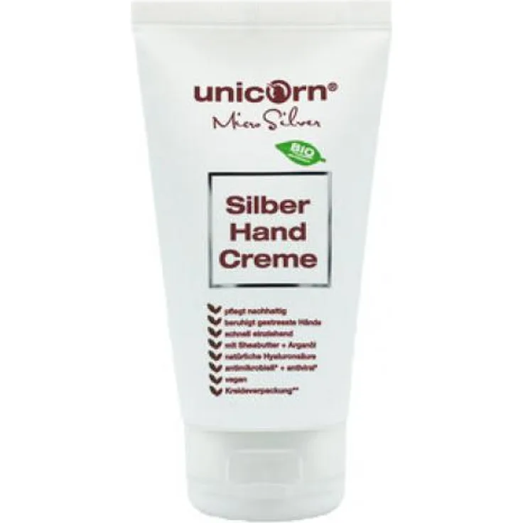 Unicorn Bio Handcreme Handpflege Micro Silver 75 ml