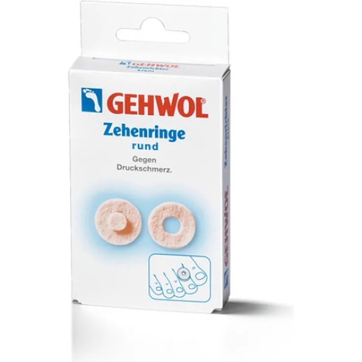 Gehwol Zehenringe rund 9 Stk, zur Drucklinderung