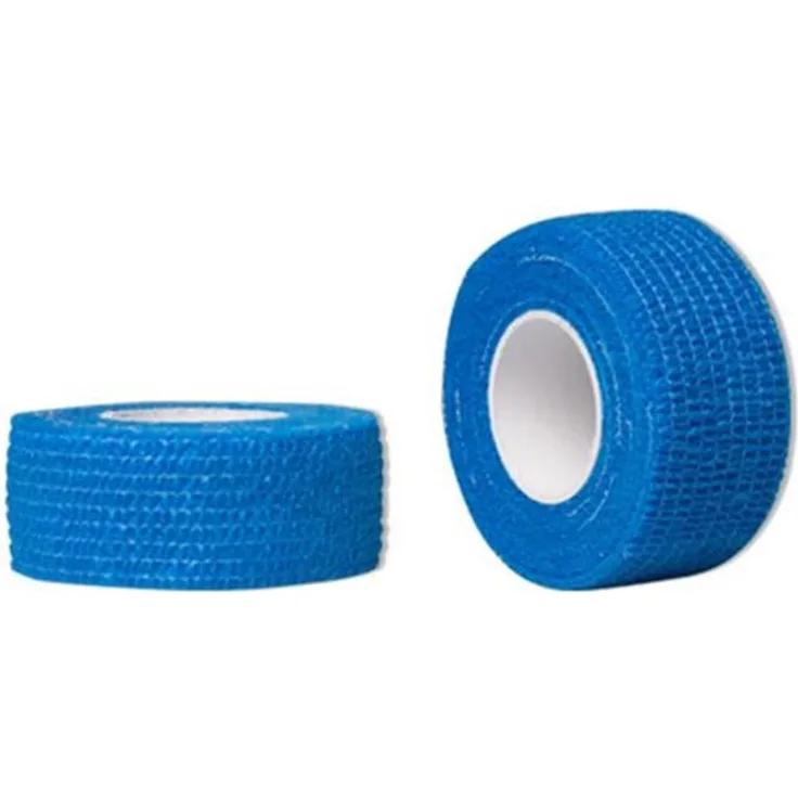 AMPri kohäsive Schnellpflaster 2 Rollen 2,5 cm x 4,5 m blau