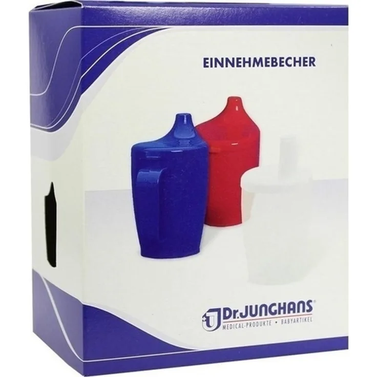 Dr. Junghans Medical Einnehmebecher m.Griff 4mm weiß 1 St.