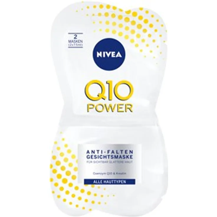 Nivea Gesichtspflege Nachtpflege Q10 Power Anti-Falten Gesichtsmaske15 ml, für Damen und Herren