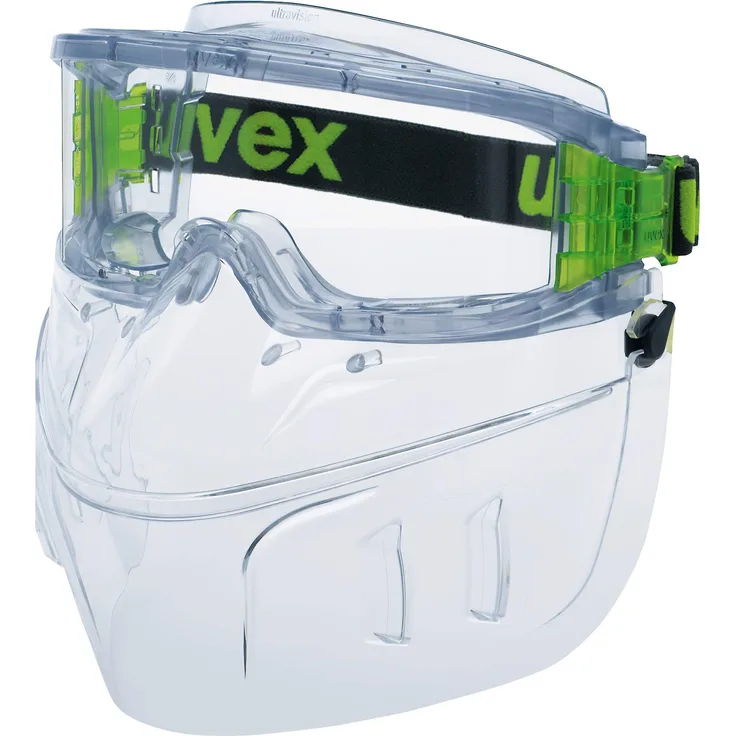 Uvex Ultravision Vollsichtbrille mit Mundschutz - Schutzbrille - Grau/Transparent