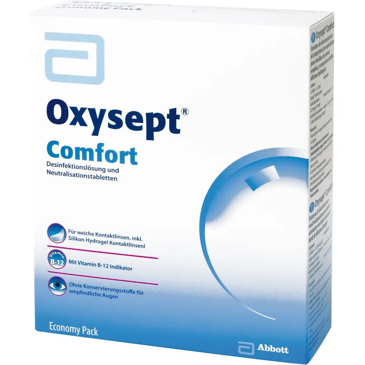 AMO Oxysept Comfort Peroxid-System Economy Pack, (2 x 300 ml)