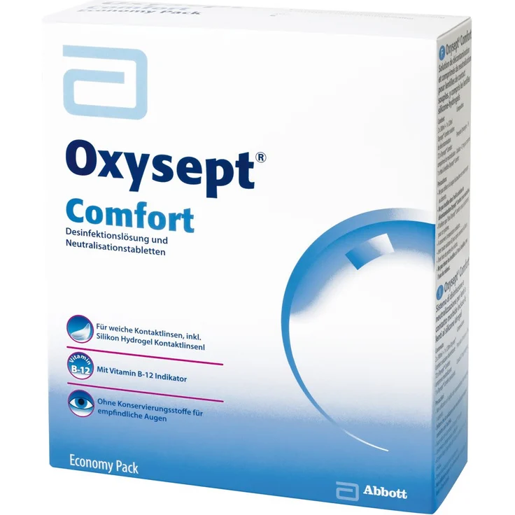AMO Oxysept Comfort Peroxid-System Economy Pack, (2 x 300 ml) – Bild 1