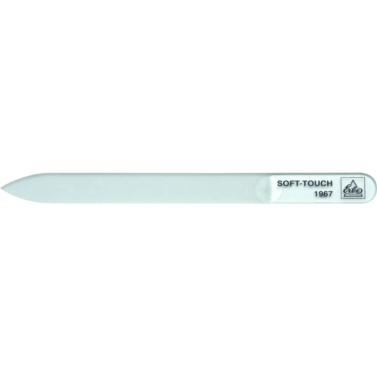 Erbe SoftTouch Glasfeile 14 cm, zur Mani- und Pediküre,Soft-Touch, Glas
