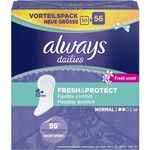 Always dailies Slipeinlagen Fresh&Protect Normal flexibler Komfort 2 mm dünn 2 von 3 Tropfen geruchsneutrale Technologie Big Pack 56 Stück